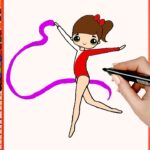 Dibujos de gimnasia rítmica para imprimir y colorear: diviértete con tus movimientos favoritos